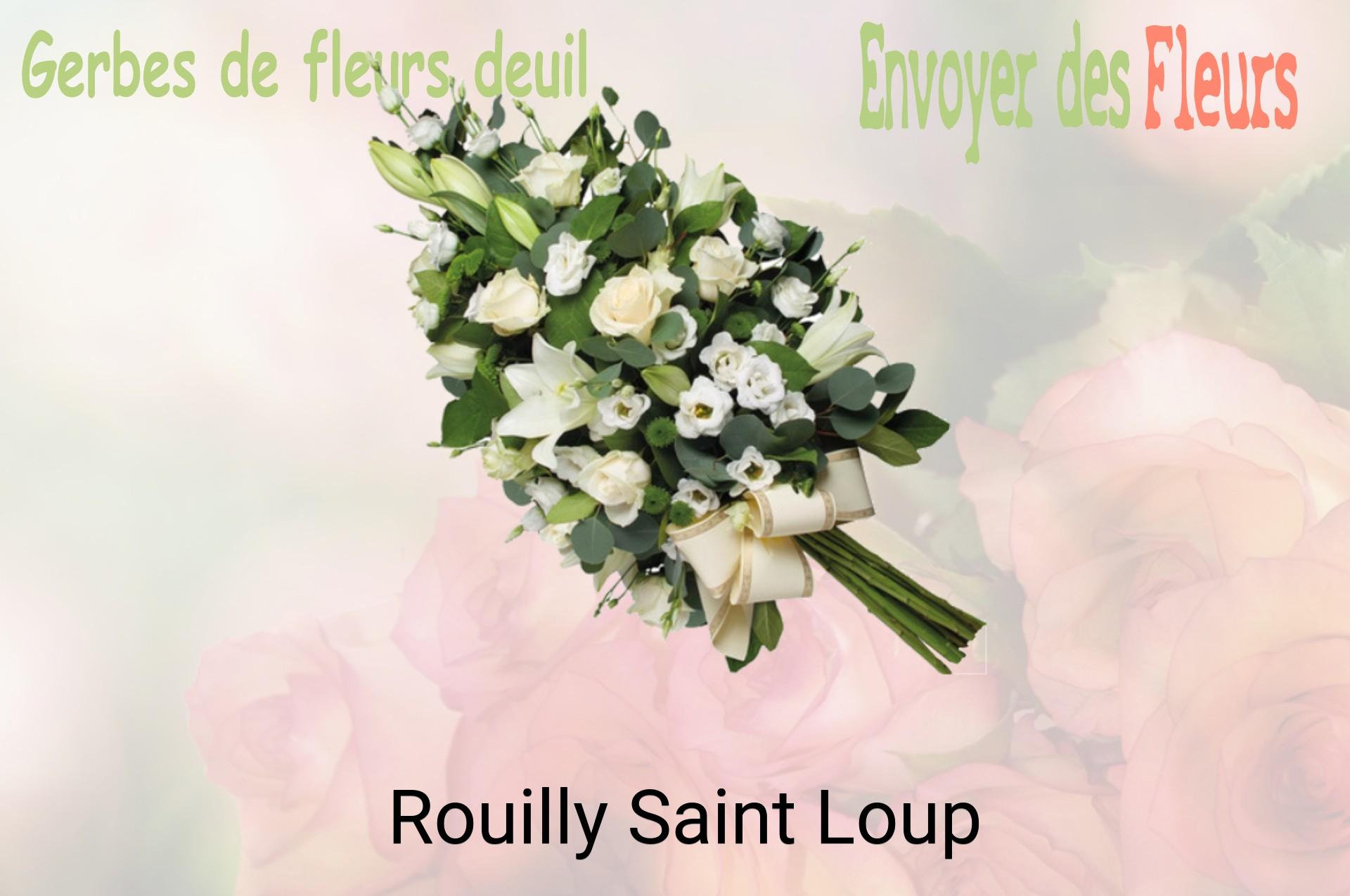 Gerbe de fleurs de deuil livrée à Rouilly-Saint-Loup